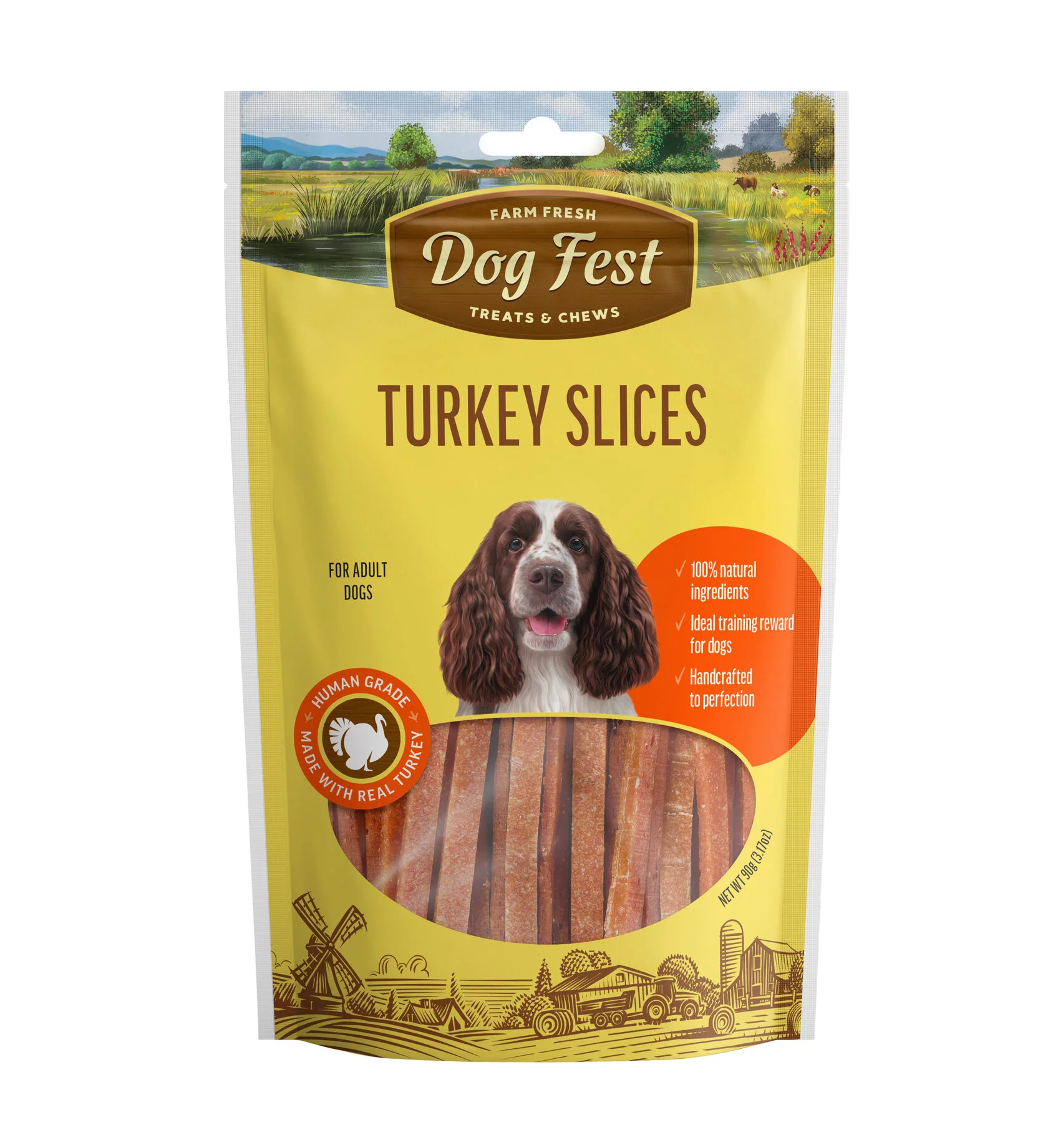 [79208931] Dog Fest Turkey Slices For Adult Dogs[Weight - 90g]