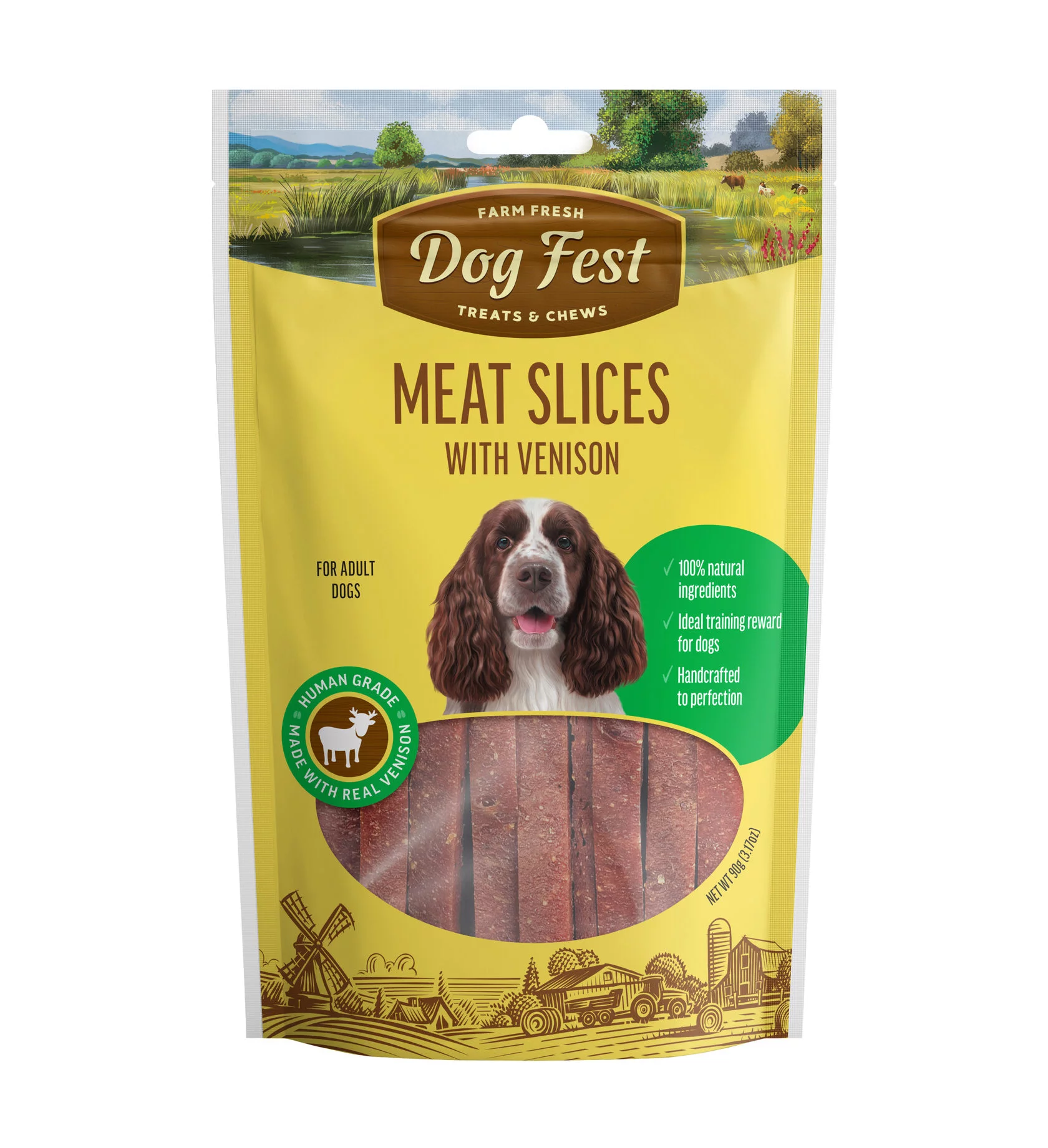 [79208948] Dog Fest Slices With Venison For Adult Dogs [Weight - 90g]