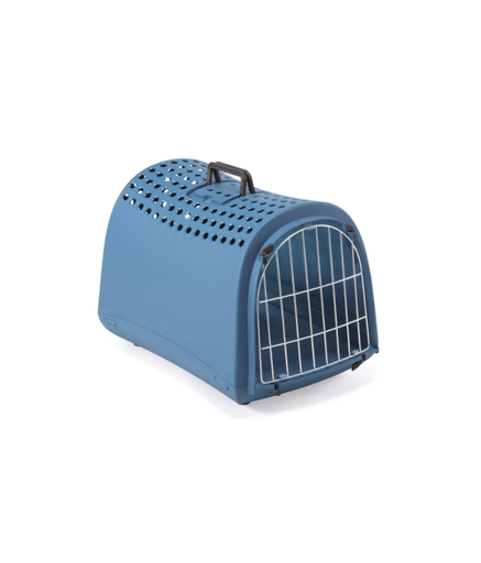 [80494R] IMAC Linus Carrier for Cats and Dogs - Second Life Plastic - 50 x 32 x 34.5cm[Color - Blue]