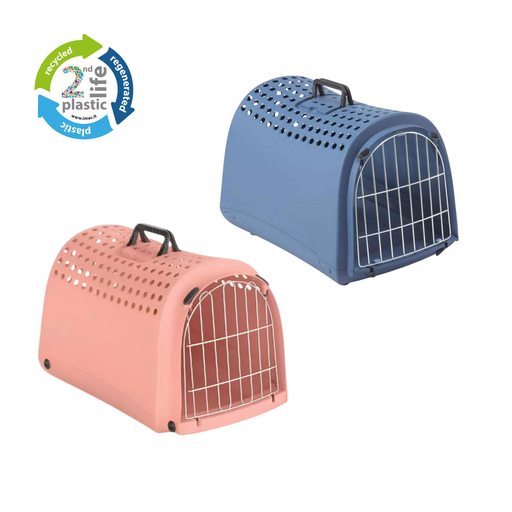 [80496R] IMAC Linus Carrier for Cats and Dogs - Second Life Plastic - 50 x 32 x 34.5cm[Color - Mixed Colours]