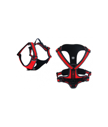 [888886028093] Doco Vertex Front Range Harness - 3m Reflective[Color - Maroon, Size - L]