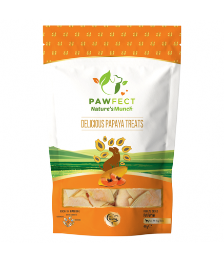 [8908012564089] Pawfect Natures Munch Freeze-Dried Dog Treats Papaya 40g