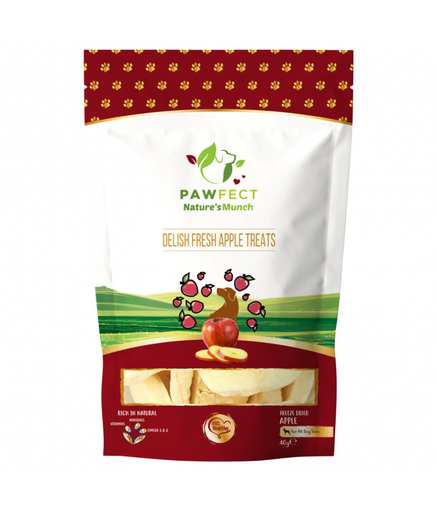 [8908012564096] Pawfect Natures Munch Freeze-Dried Dog Treats Apple 40g