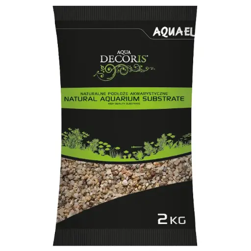 [AQ114043] Aquael Natural Multicoloured Gravel 1.4-2  mm[Weight - 2Kg]