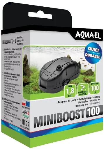 [AQ115459] Aquael Miniboost Airpump[Flow - 100L/h]