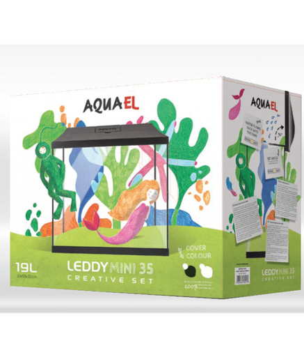 [AQ123514] Aquael Aquarium Set Leddy Mini 35 Black