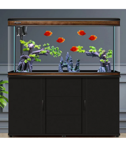 [AQKARISPL-1500B] Karis Perfect Aquarium with Cabinet 1505x370x630mm[Color - Black]