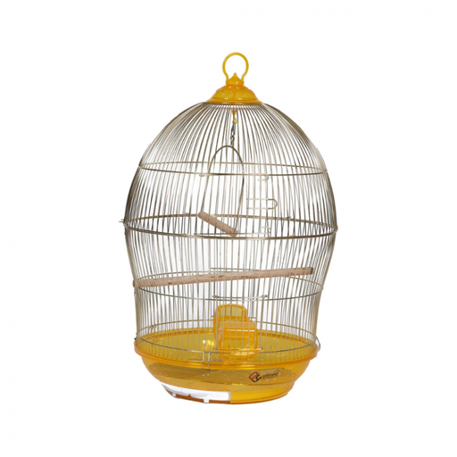[BC-370G] Dayang Bird Cage (370) - 48.5 x 48.5 x 76cm - 4 Pcs/Box[Color - Gold, Dimension - 48.5 x 48.5 x 76cm]