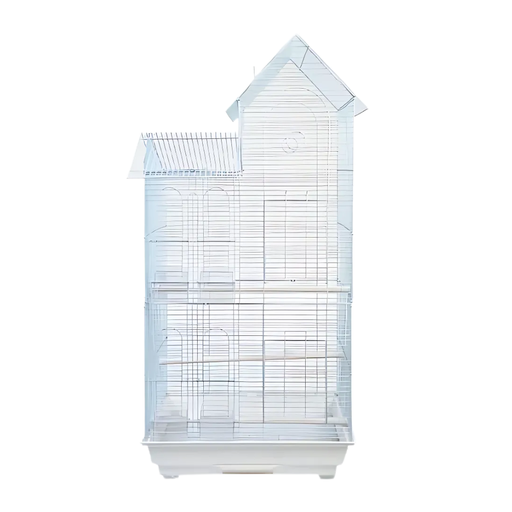 [BC-808A-WHT] Dayang Bird Cage (Medium) - 52 x 41.5 x 110cm (2 Pcs / Box )[Dimension - 52 x 41.5 x 110cm]-White