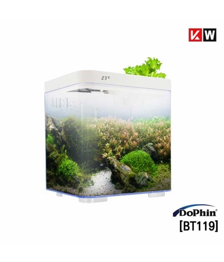 [BT119-T] KW Zone Dophin 7L Mini Betta Tank Kit with Temperature Display