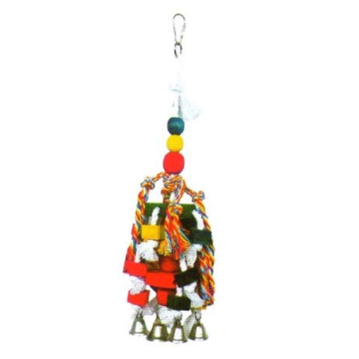 [BTLB0051] VanPet Hanging Toy For Large Birds With Bells 15.7"