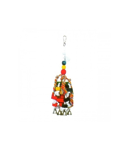 [BTLB0051] VanPet Hanging Toy For Large Birds With Bells 15.7"
