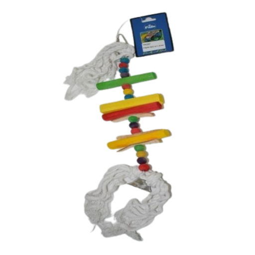 [BTLB0065] VanPet Bird Toy Natural And Clean 065 -With Bell - 30x8 cm