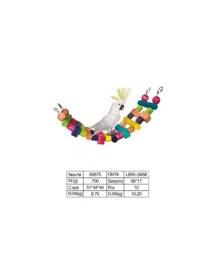 [BTLB0658] VanPet Bird Toy Natural And Clean