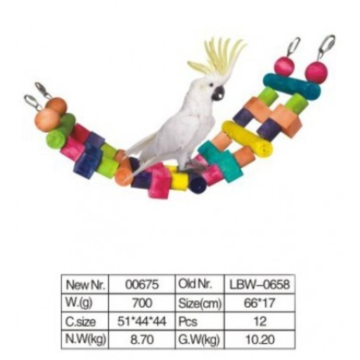 [BTLB0658] VanPet Bird Toy Natural And Clean