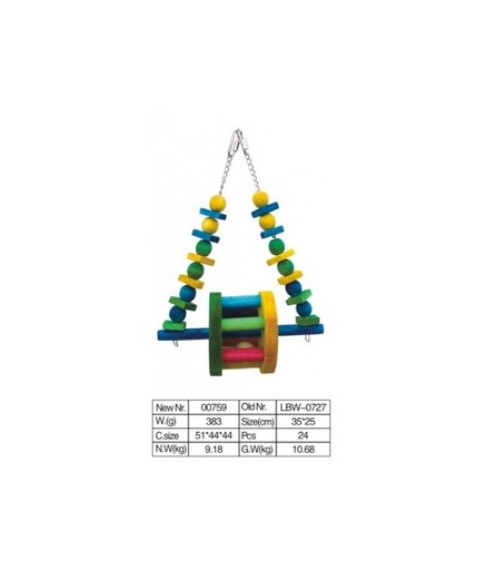 [BTLB0727] VanPet Bird Toy Natural And Clean