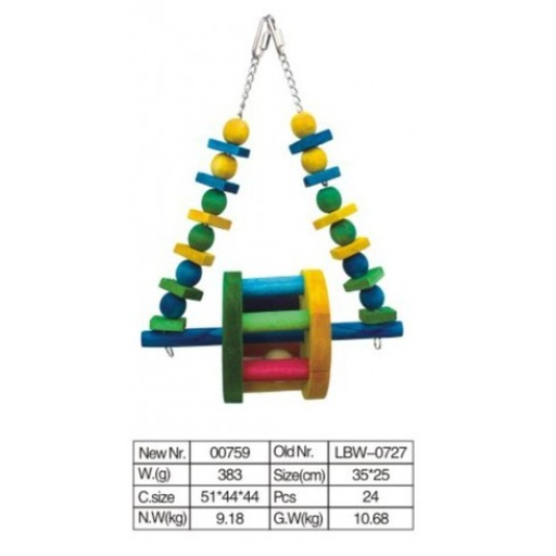 [BTLB0727] VanPet Bird Toy Natural And Clean