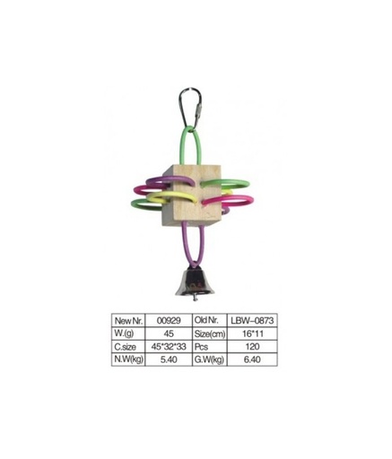 [BTLB0873] VanPet Bird Toy Natural And Clean