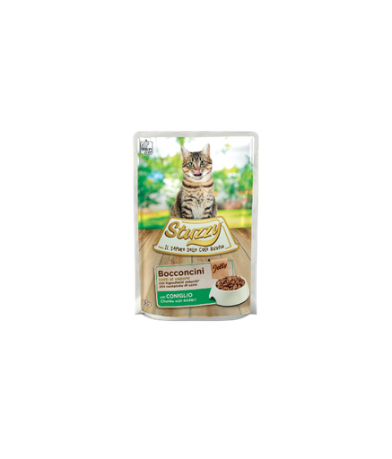 [C01043070] Stuzzy Cat Chunks Jelly Rabbit 85g (Min Order 85g – 24pcs)[Weight - 85g]