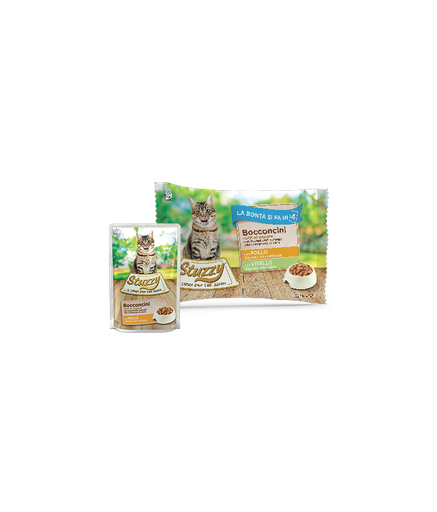 [C01043180] Stuzzy Cat Multipack Chunks with Chicken with Veal  4x85g