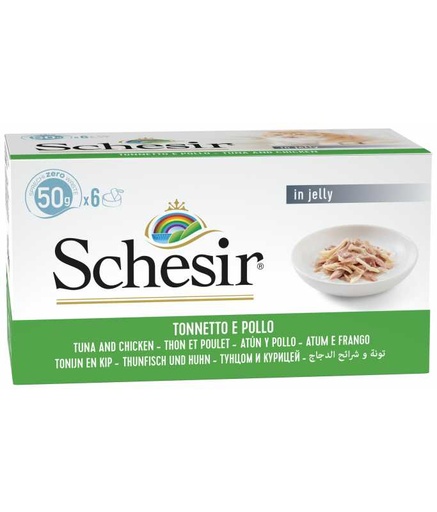 [C01064147] Schesir Cat Multipack Can Tuna with Chicken-6x50g[Weight - 300g]