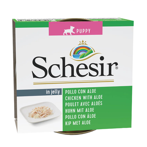 [C01064263] Schesir Dog Wet Food-Puppy Chicken Fillets With Aloe[Weight - 150g]