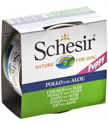 [C01064263] Schesir Dog Wet Food-Puppy Chicken Fillets With Aloe[Weight - 150g]