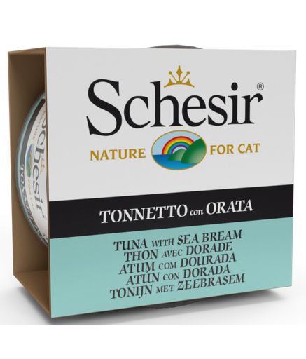 [C01064274] Schesir Cat Wet Food-Tuna With Seabream[Weight - 85g] (Min Order 85g - 14pcs)