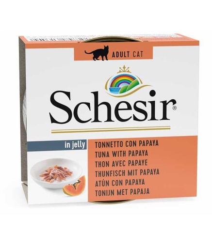 [C01064350] Schesir Cat Wet Food-Tuna With Papaya[Weight - 75g]