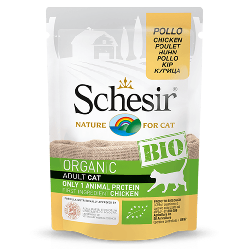 [C01064420] Schesir Bio Chicken for Cats[Weight - 85g] (Min Order 85g - 16pcs)
