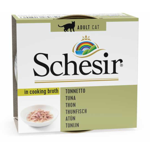 [C01064520] Schesir Cat Can Broth-Wet Food Tuna- (Min Order 70g - 14pcs)[Weight - 70g]