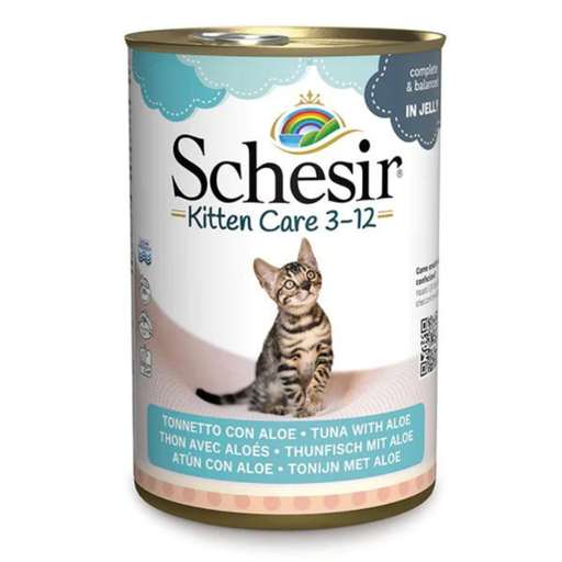 [C03064630] Schesir Kitten Care- Can In Jelly  3-12 Tuna with Aloe Wet Food 140g (Min Order - 6pcs)