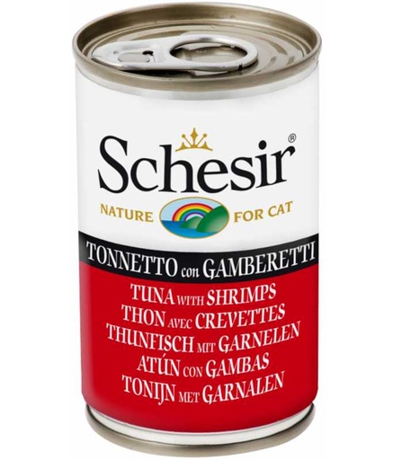 [C01064635-DIS] Schesir Cat Wet Food-Tuna With Shrimps[Weight - 140g]