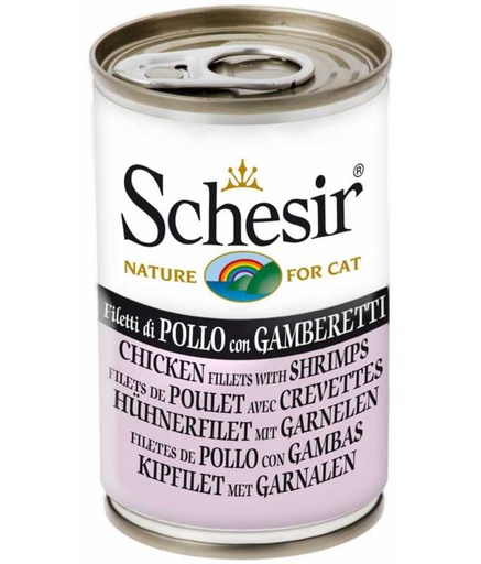 [C01064636-DIS] Schesir Cat Can-Wet Food Chicken with Shrimps- (Min Order 140g - 24pcs)[Weight - 140g]