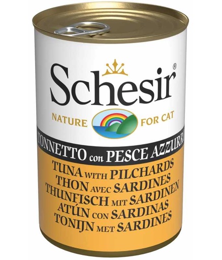 [C01064637] Schesir Cat Can-Wet Food Tuna with Pilchards- (Min Order 140g - 24pcs)[Weight - 140g]