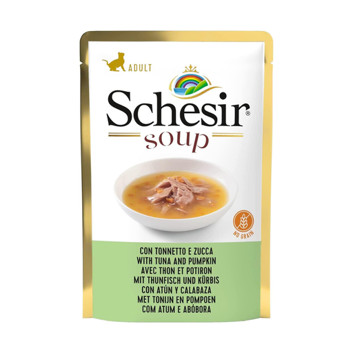 [C01064674] Schesir Cat Wet Soup-With Wild Tuna and Pumpkin[Weight - 85g] (Min Order - 20 Pcs)