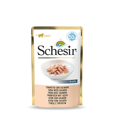 [C01064763] Schesir Cat Pouch-Wet Food Tuna with Salmon- (Min Order 50g - 30pcs)[Weight - 50g]