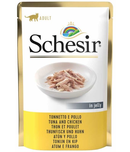 [C01070101] Schesir Cat Pouch Tuna With Chicken 85g (Min Order 85g - 20pcs)[Weight - 85g]