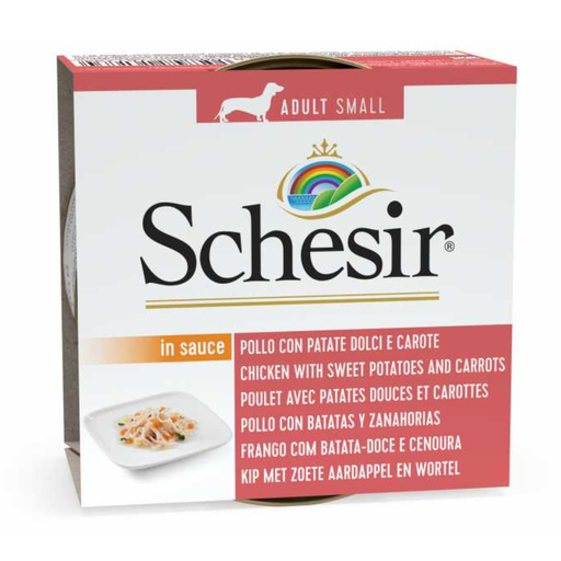 [C01071702] Schesir Dog Wet Food Can-Chicken with Potatoes and Carrots - (Min Order 85g- 14pcs)[Weight - 85g]
