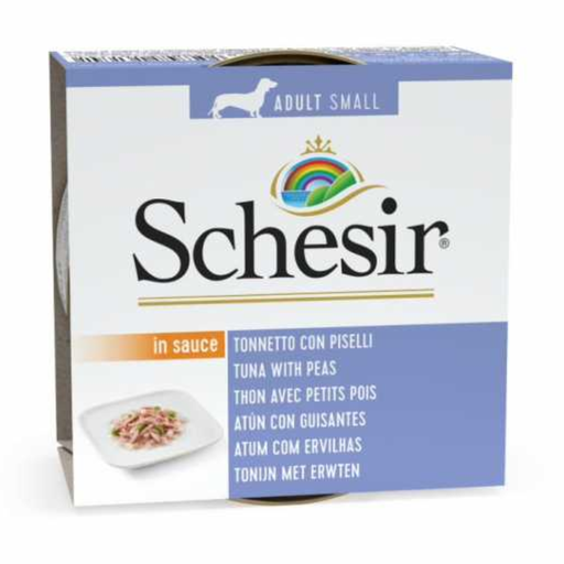 [C01071703] Schesir Dog Wet Food Can-Tuna with Peas-(Min Order 85g- 14pcs)[Weight - 85g]