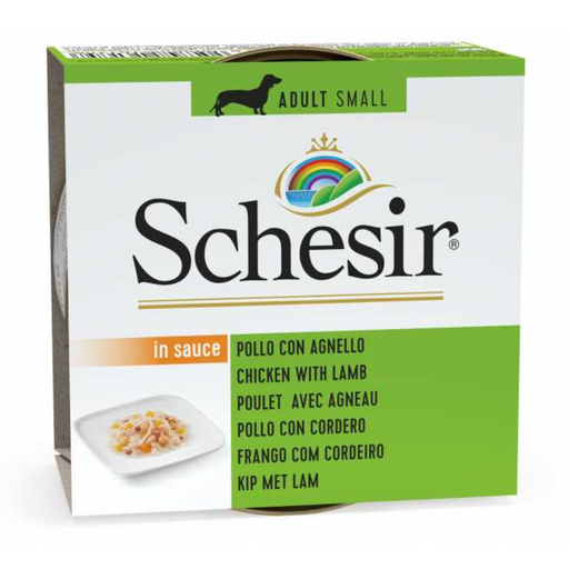 [C01071704] Schesir Dog Wet Food Can-Chicken with Lamb - (Min Order 85g- 14pcs)[Weight - 85g]