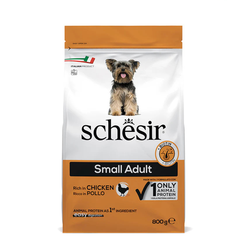 [C02044000] Schesir Dog Dry Food Maintenance Chicken-Small 800g[Weight - 800g]