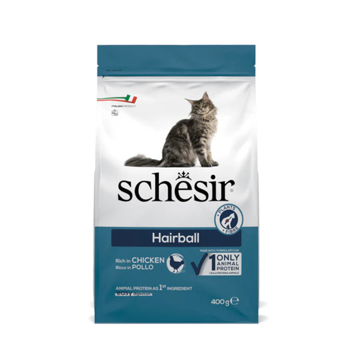 [C02044716] Schesir Cat Dry Food Hairball with Chicken[Weight - 400g]