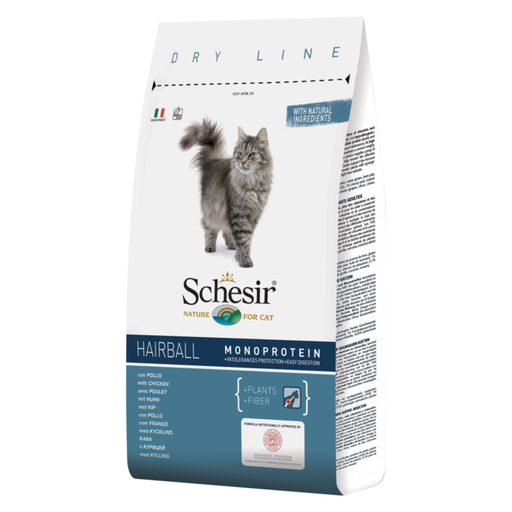 [C02044716] Schesir Cat Dry Food Hairball with Chicken[Weight - 400g]