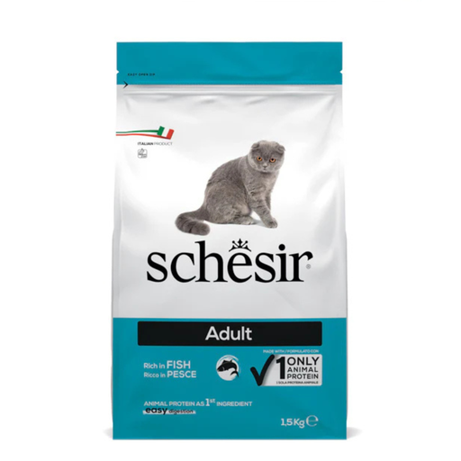 [C02044736] Schesir Cat Dry Food Maintenance with Fish-Adult[Weight - 1.5kg]
