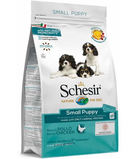 [C02055006] Schesir Dog Dry Food Puppy Chicken-Small 800g[Weight - 800g]