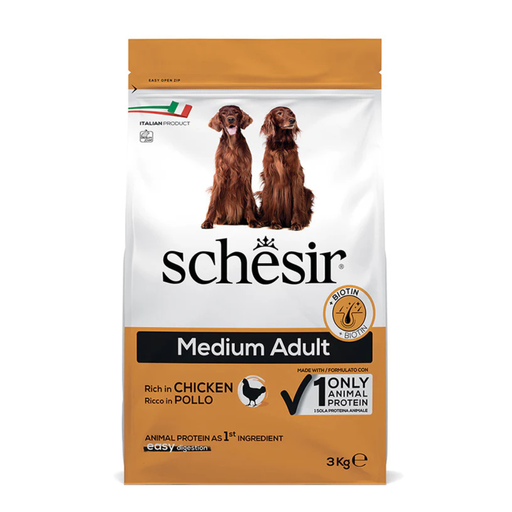 [C02056000] Schesir Medium Adult Maintenance with Chicken[Weight - 3kg]