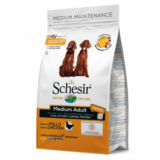 [C02056000] Schesir Medium Adult Maintenance with Chicken[Weight - 3kg]