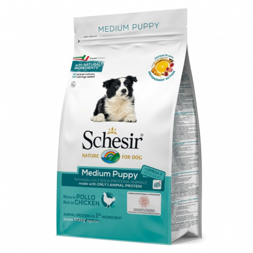 [C02056012] Schesir Medium Puppy with Chicken[Weight - 3kg]