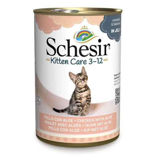 [C03064631] Schesir Kitten Care- Can In Jelly  3-12 Chicken with Aloe Wet Food 140g (Min Order - 6pcs)[Weight - 140g]